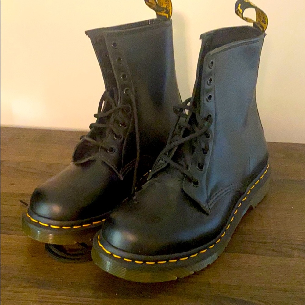 Doc Marten combat boots.  Size 9.  Worn one time.